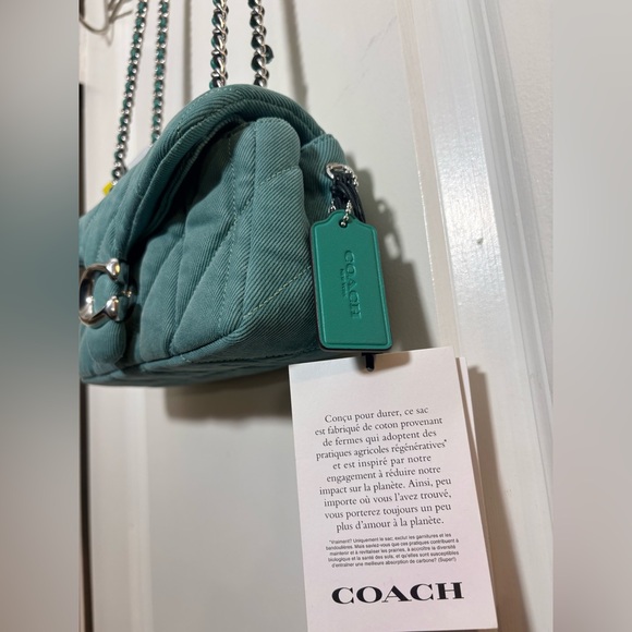 💎 Coach Quilted Denim Tabby 20 - Stunning "Ivy" Wash NWT - Picture 2 of 16